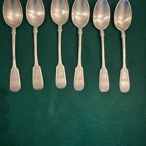 Antique (1891)
6 Imperial Russian
silver teaspoon